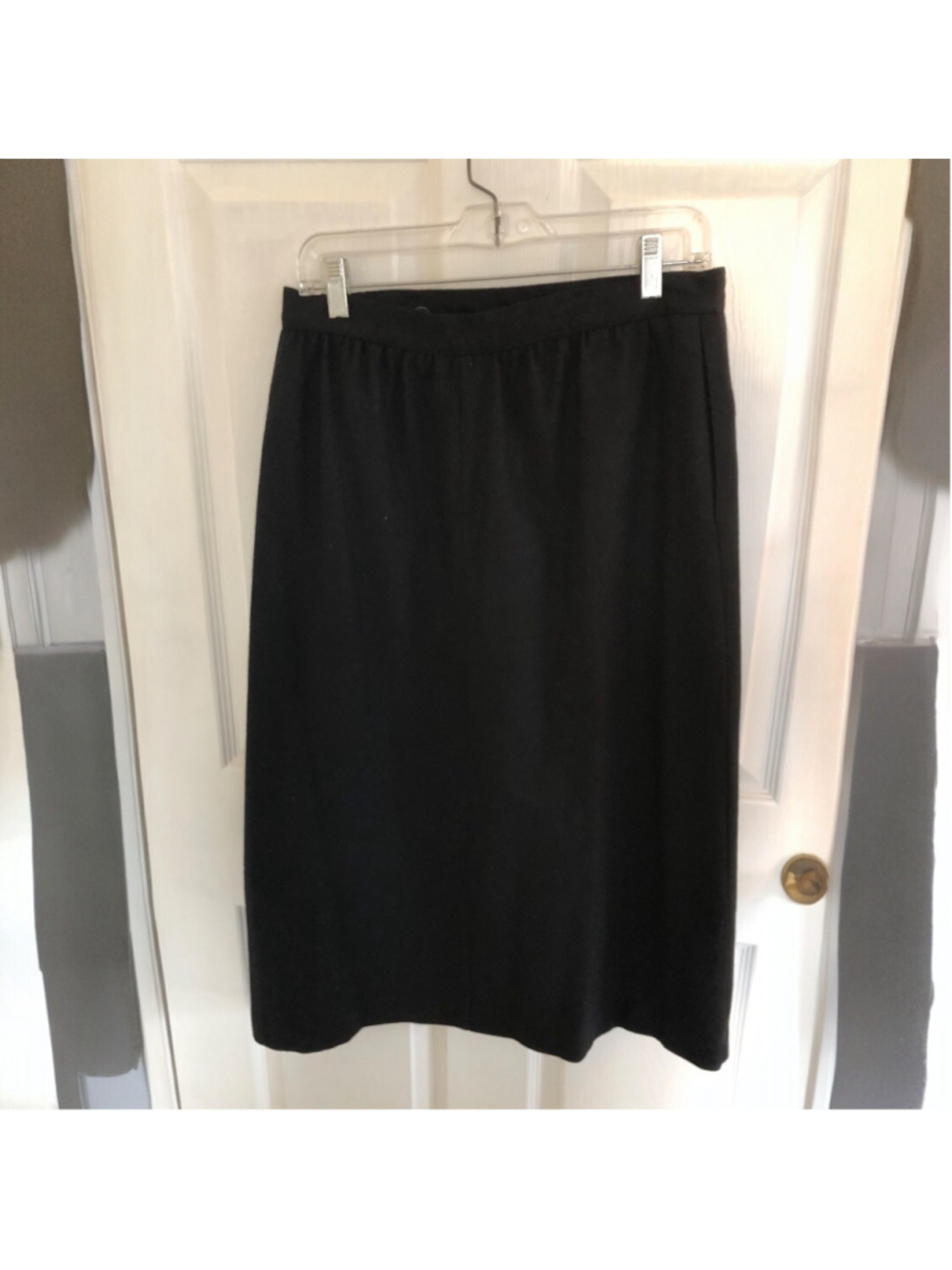 Size 14 Vintage Saddlebred Wool Skirt Straight Midi Chic Belk Office Siren